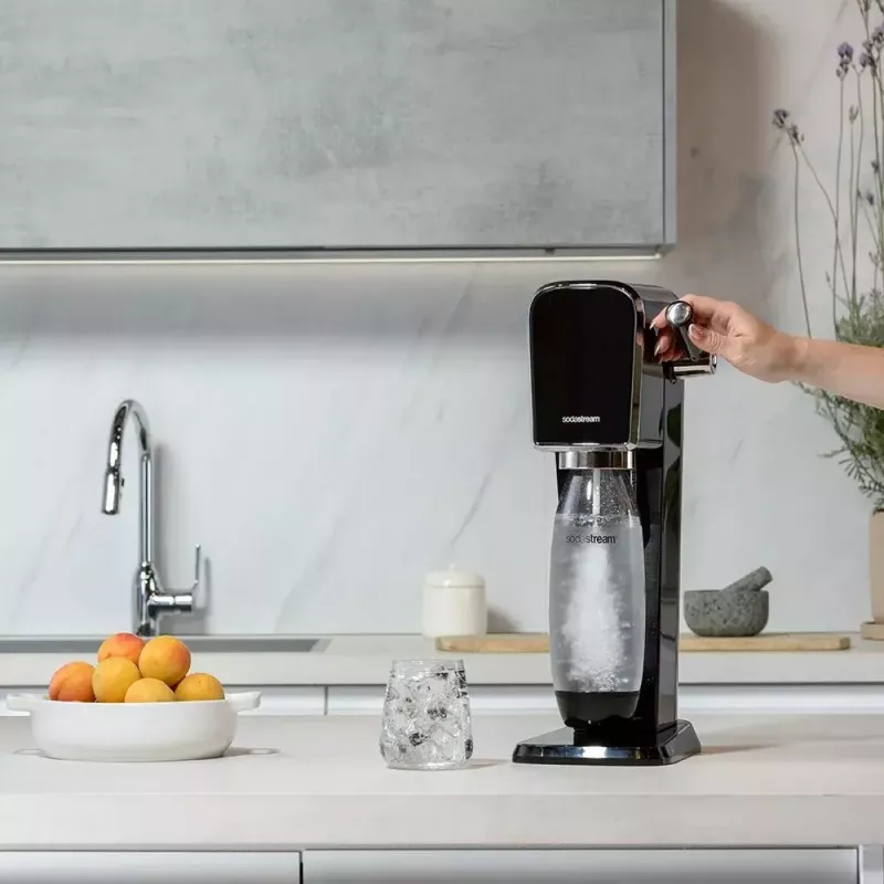 Sodos aparatas SodaStream ART Black Steel 1 L gazuotas vanduo 60 L
