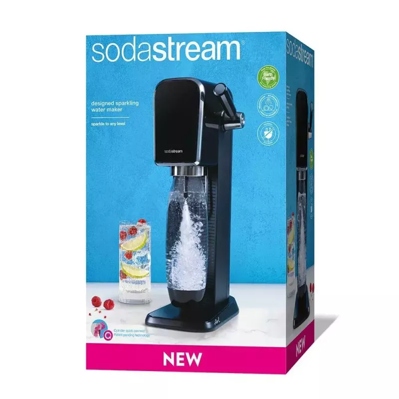 Sodos aparatas SodaStream ART Black Steel 1 L gazuotas vanduo 60 L