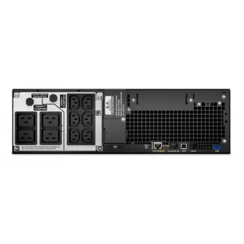 APC Smart-UPS On-Line SRT5KRMXLI - 5000 VA, 6x C13, 4x C19 išėjimai, montuojamas į stelažą, integruota tinklo valdymo kortelė
