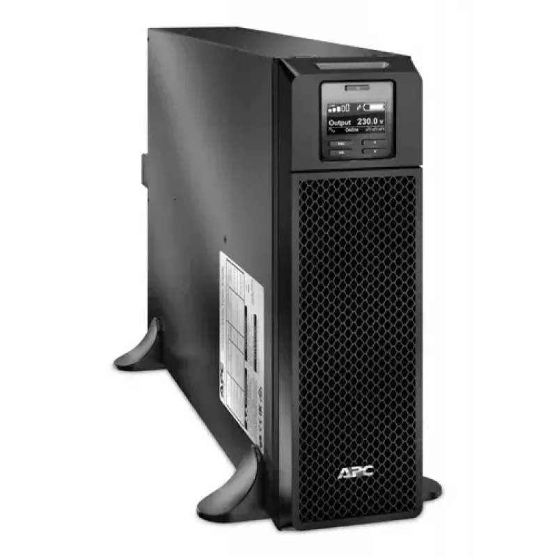 APC Smart-UPS On-Line, 5kVA, Tower, 230V, 6x C13+4x C19 lizdai, tinklo kortelė+SmartSlot, prailgintas veikimo laikas, be bėgių komplekto