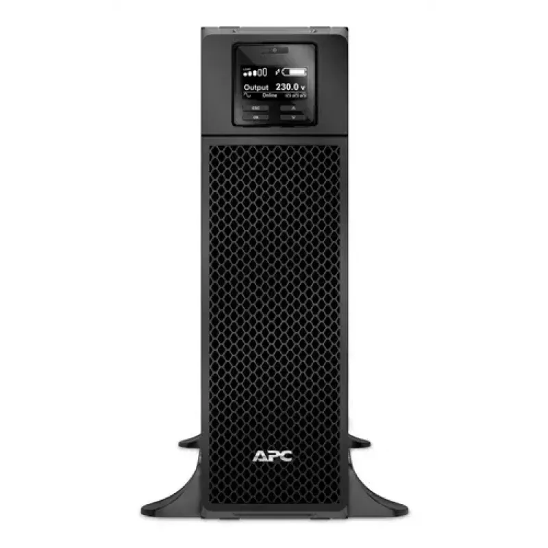 APC Smart-UPS On-Line, 5kVA, Tower, 230V, 6x C13+4x C19 lizdai, tinklo kortelė+SmartSlot, prailgintas veikimo laikas, be bėgių komplekto