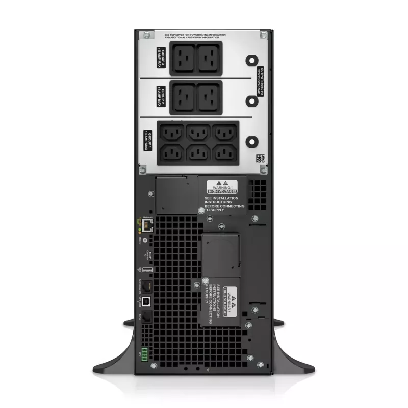 APC Smart-UPS On-Line 6kVA/6kW, bokštinis, 230V, 6x C13+4x C19 IEC lizdai, tinklo kortelė+SmartSlot, ilgintas veikimo laikas, be bėgių komplekto