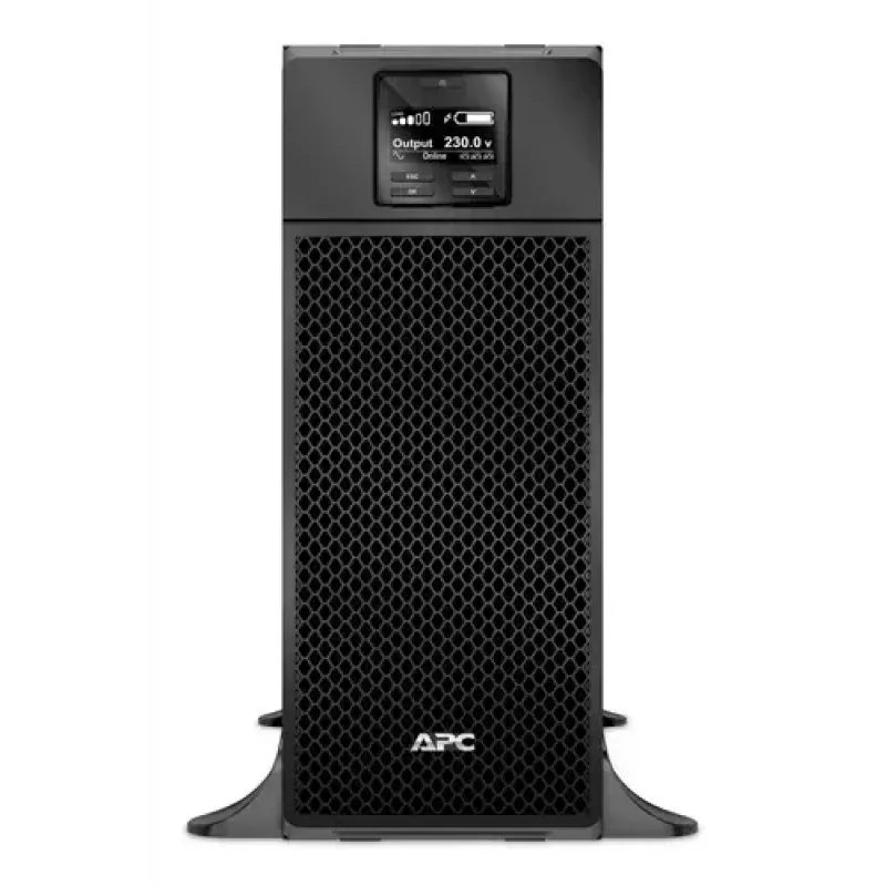 APC Smart-UPS On-Line 6kVA/6kW, bokštinis, 230V, 6x C13+4x C19 IEC lizdai, tinklo kortelė+SmartSlot, ilgintas veikimo laikas, be bėgių komplekto