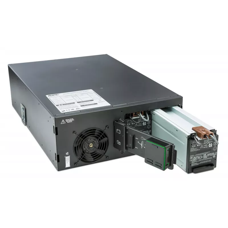APC Smart-UPS On-Line SRT6KRMXLI - 6kW/VA, 6x C13 + 4x C19 + kietasis vienfazis išėjimas, montuojamas į stelažą, integruota tinklo valdymo kortelė