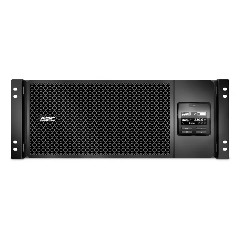 APC Smart-UPS On-Line SRT6KRMXLI - 6kW/VA, 6x C13 + 4x C19 + kietasis vienfazis išėjimas, montuojamas į stelažą, integruota tinklo valdymo kortelė