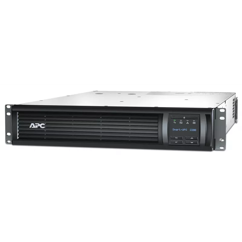 APC Smart-UPS SMT2200RMI2UNC, linijinis interaktyvus, 2200VA, 2U montuojamas stelaže, 230V, 8x IEC C13 + 2x IEC C19 lizdai, tinklo kortelė, AVR, LCD ekranas