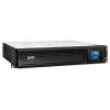 APC Smart-UPS C, linijinis interaktyvus, 1000VA, 2U stelažinis, 230V, 4x IEC C13 lizdai, SmartConnect prievadas, USB ir RS-232, AVR, grafinis LCD