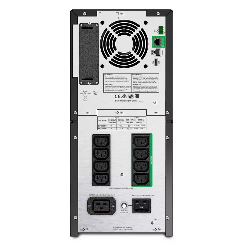 APC Smart-UPS SMT2200IC - 2200VA, 8x C13, 1x C19, USB, SmartConnect