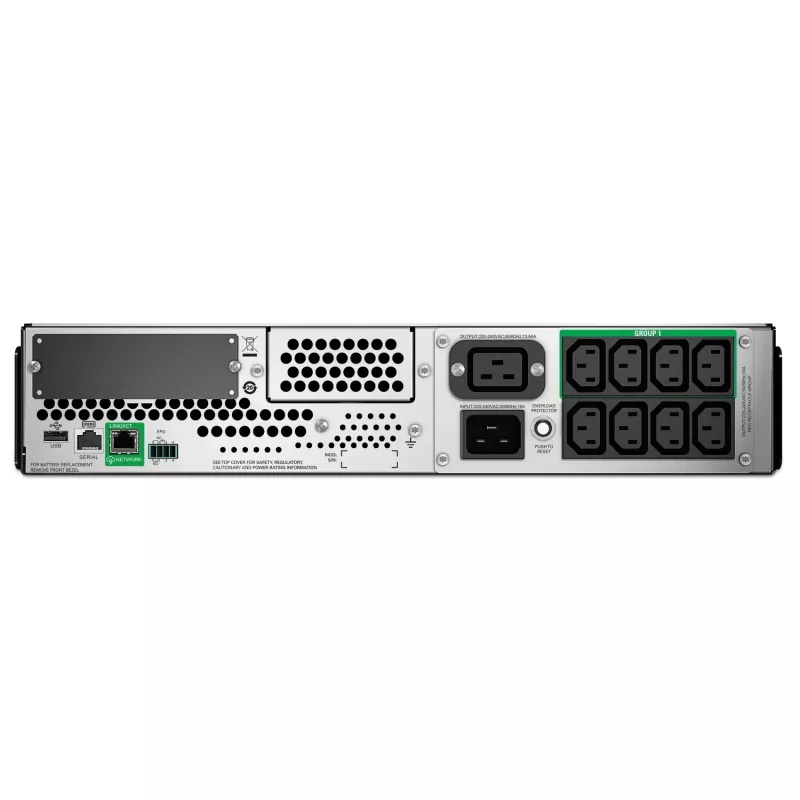 APC Smart-UPS SMT3000RMI2UC - 8x C13, 1x C19, USB, 2U stelažinis, SmartConnect, 3000VA