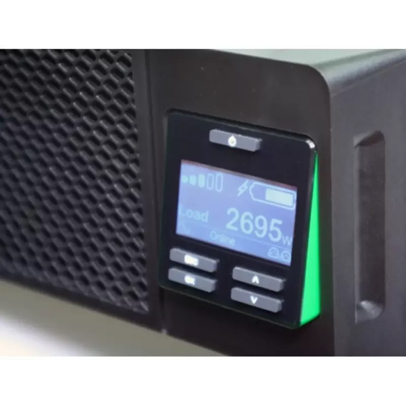 APC Smart-UPS On-Line SRT1000RMXLI-NC - 1kW/VA, 6x C13 lizdai, montuojamas į stelažą, su tinklo valdymo kortele
