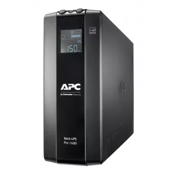 APC Back-UPS Pro nepertraukiamo maitinimo šaltinis, 1600VA/960W, bokštinis, 230V, 8x IEC C13 lizdai, AVR, LCD, keičiama baterija