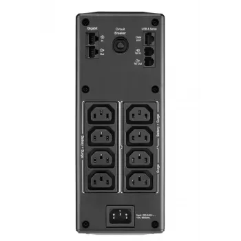 APC Back-UPS Pro nepertraukiamo maitinimo šaltinis, 1600VA/960W, bokštinis, 230V, 8x IEC C13 lizdai, AVR, LCD, keičiama baterija