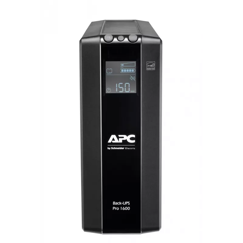 APC Back-UPS Pro nepertraukiamo maitinimo šaltinis, 1600VA/960W, bokštinis, 230V, 8x IEC C13 lizdai, AVR, LCD, keičiama baterija
