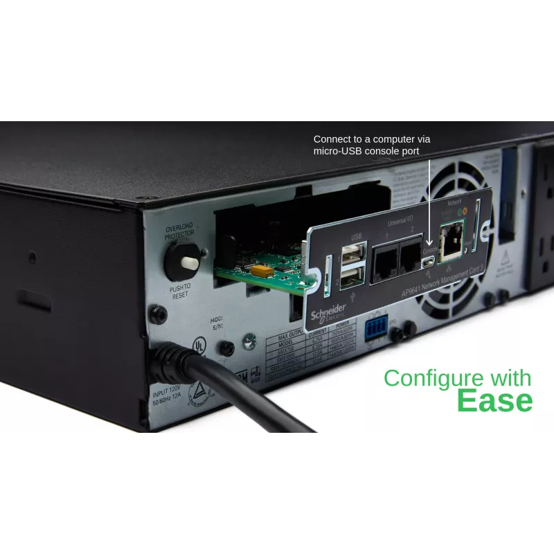APC AP9641 Smart-UPS tinklo valdymo kortelė (3 kartos) su aplinkos stebėjimu