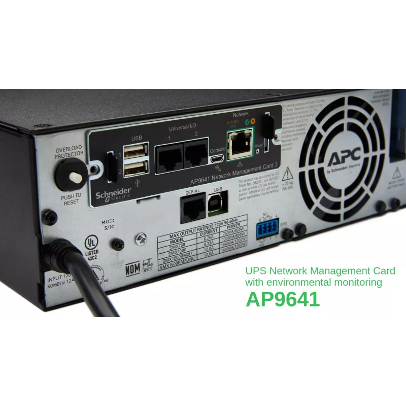 APC AP9641 Smart-UPS tinklo valdymo kortelė (3 kartos) su aplinkos stebėjimu