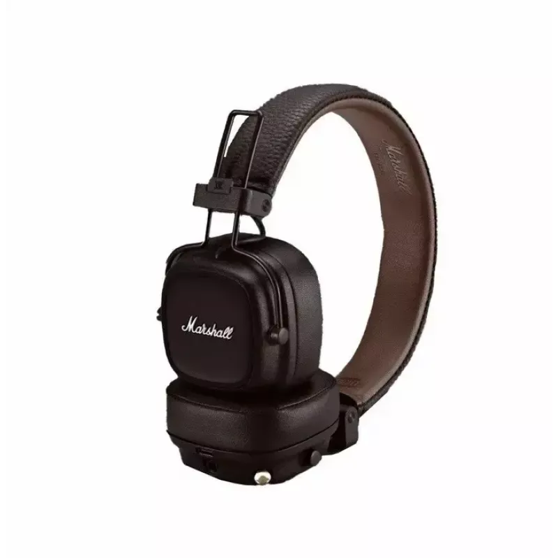 Ausinės MARSHALL Major V — uždengiančios ausis, Bluetooth 5.3, 100 h baterija, USB-C, 3,5 mm, 32 Ω, 40 mm tvarkyklės, bronzinės