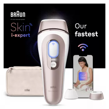 Braun Skin i-expert PL7147 IPL plaukų šalinimo prietaisas rožinis auksas, balta