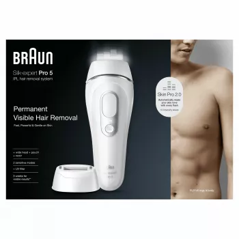 Epiliatorius Braun Silk-expert Pro PL5145 intensyvi impulsinė šviesa IPL baltas