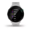 Išmanusis laikrodis GARMIN Forerunner 55 — 42 mm apvalus sportinis laikrodis, GPS/GLONASS/Galileo, 14 dienų baterija, 5 ATM, silikoninis baltas dirželis