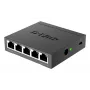 D-Link DGS-105 nevaldomas L2 Gigabit Ethernet (10/100/1000) jungiklis, juodas