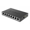D-Link DGS-108 nevaldomas L2 Gigabit Ethernet (10/100/1000) jungiklis, juodas