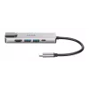 D-Link USB-C 5-in-1 stotelė su HDMI, Ethernet ir Power Delivery