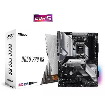 Motininė plokštė ASRock B650 Pro RS — ATX, Socket AM5, AMD B650, DDR5, 4 DIMM, 128 GB, 2.5Gb LAN, 1x M.2, HDMI, DisplayPort