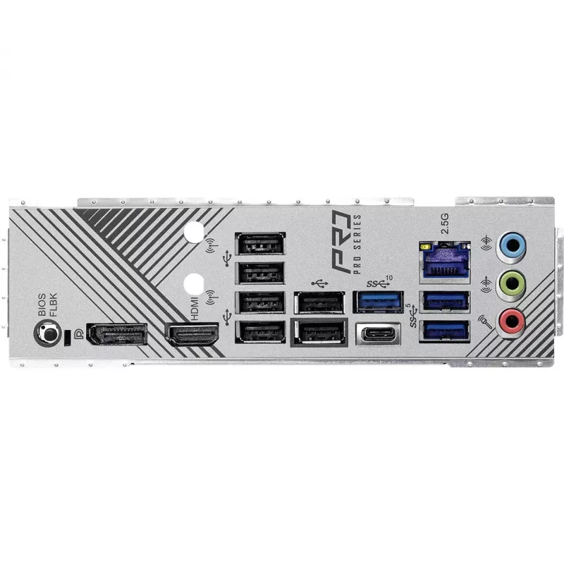 Motininė plokštė ASRock B650 Pro RS — ATX, Socket AM5, AMD B650, DDR5, 4 DIMM, 128 GB, 2.5Gb LAN, 1x M.2, HDMI, DisplayPort