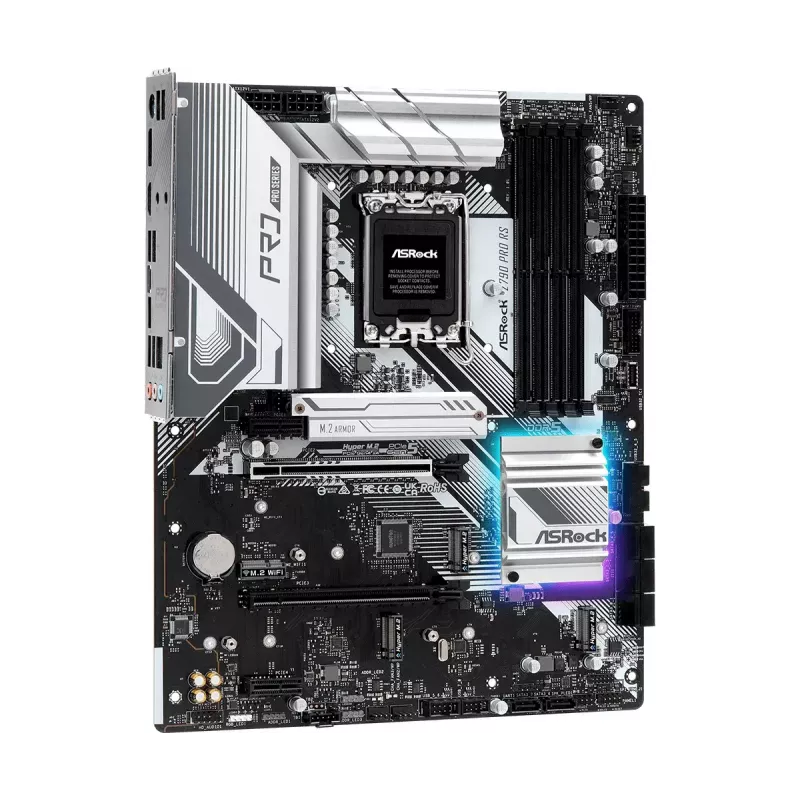 Motininė plokštė ASRock Z790 Pro RS — Intel Z790, LGA 1700, ATX, DDR5, 4 DIMM, 128GB, 2.5Gb LAN