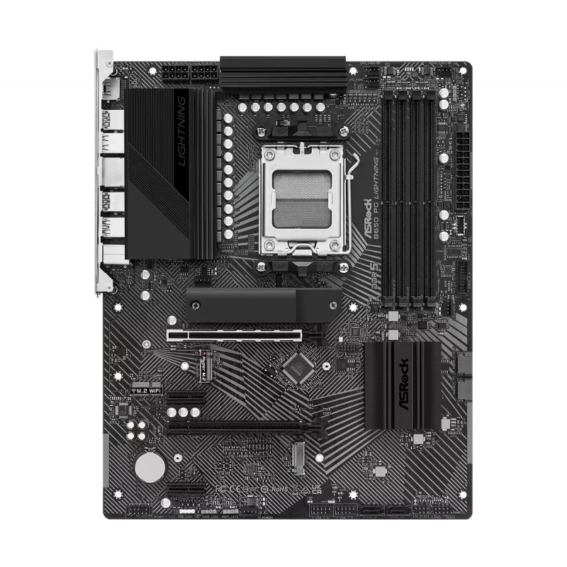 ASRock B650 PG Lightning AM5 motininė plokštė, AMD B650, USB 3.2, SATA 3, 7.1 garso, ATX