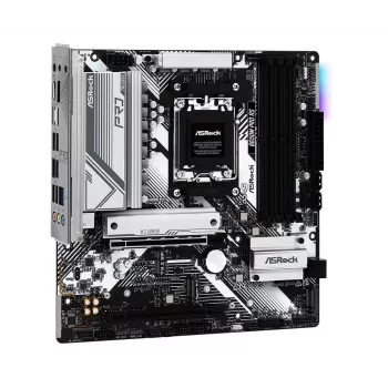 Pagrindinė plokštė ASRock B650M Pro RS — AMD B650, Socket AM5, micro ATX, DDR5, 4x DIMM, 128 GB, 2.5Gb LAN, 1x M.2, HDMI, DP