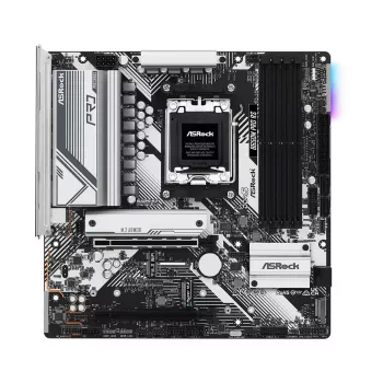 Pagrindinė plokštė ASRock B650M Pro RS — AMD B650, Socket AM5, micro ATX, DDR5, 4x DIMM, 128 GB, 2.5Gb LAN, 1x M.2, HDMI, DP