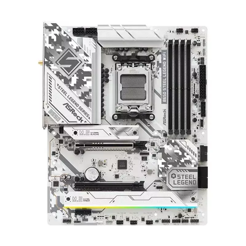 Motininė plokštė ASRock B650 Steel Legend WiFi — AMD B650, Socket AM5, ATX, DDR5, 4x DIMM, 192GB, Wi‑Fi 6E, 2.5Gb LAN