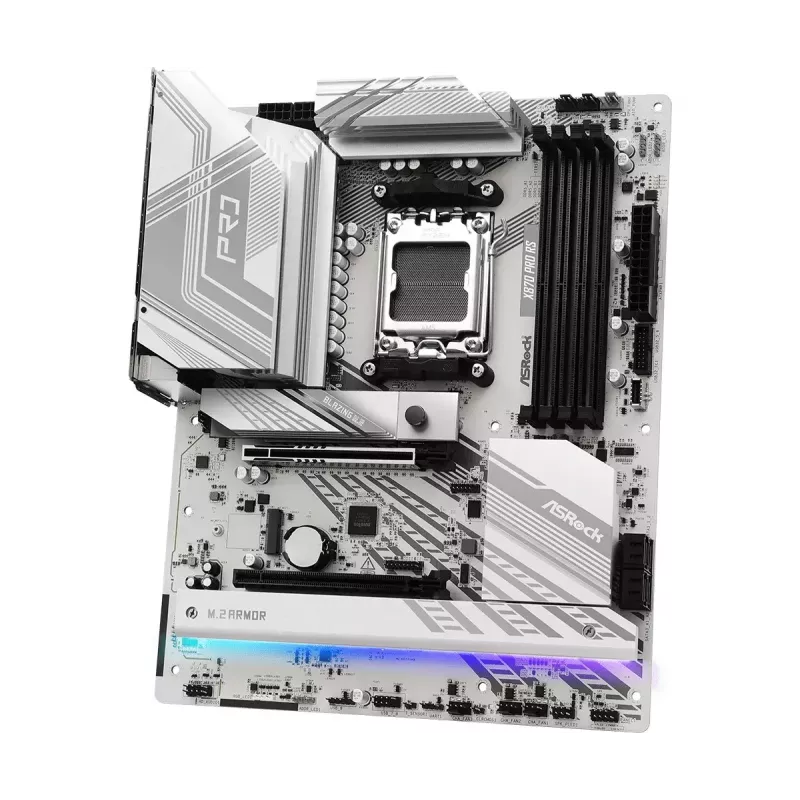 Motininė plokštė ASRock X870 PRO RS ATX, AMD Socket AM5, DDR5, 4x DIMM, 256GB, PCIe Gen5 M.2, 2.5Gb LAN