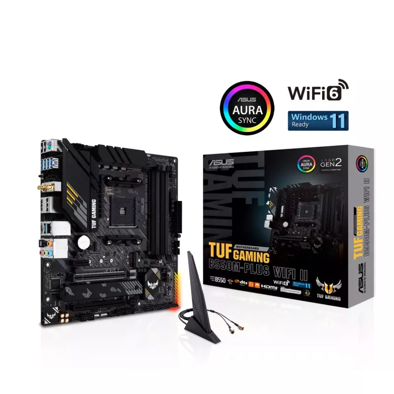 Motininė plokštė ASUS TUF GAMING B550M-PLUS WIFI II AMD B550 Socket AM4 micro ATX