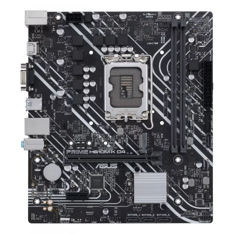 ASUS PRIME H610M-K D4 Intel H610 LGA 1700 micro ATX pagrindinė plokštė