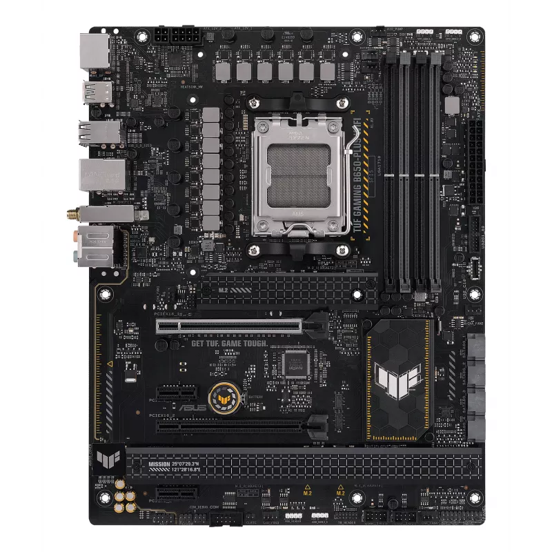 Motininė plokštė ASUS TUF GAMING B650-PLUS WIFI — AMD B650, Socket AM5, ATX, DDR5, 4 DIMM, Wi‑Fi 6, 2.5Gb LAN, 3x M.2
