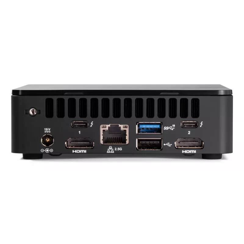 ASUS NUC 12 Pro Kit RNUC12WSKI700002I mini PC (barebone), Intel Core i7-1260P, Intel Iris Xe Graphics, 2x DDR4 SO-DIMM (maks. 64 GB), 2x M.2, Wi-Fi 6E, Bluetooth 5.2, 2,5GbE, juodas