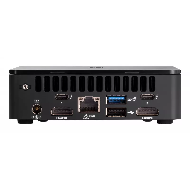 ASUS NUC 12 Pro Kit RNUC12WSKI700002I mini PC (barebone), Intel Core i7-1260P, Intel Iris Xe Graphics, 2x DDR4 SO-DIMM (maks. 64 GB), 2x M.2, Wi-Fi 6E, Bluetooth 5.2, 2,5GbE, juodas