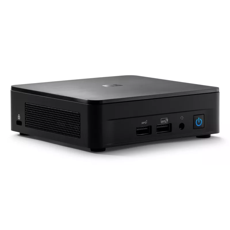 ASUS NUC 12 Pro Kit RNUC12WSKI700002I mini PC (barebone), Intel Core i7-1260P, Intel Iris Xe Graphics, 2x DDR4 SO-DIMM (maks. 64 GB), 2x M.2, Wi-Fi 6E, Bluetooth 5.2, 2,5GbE, juodas