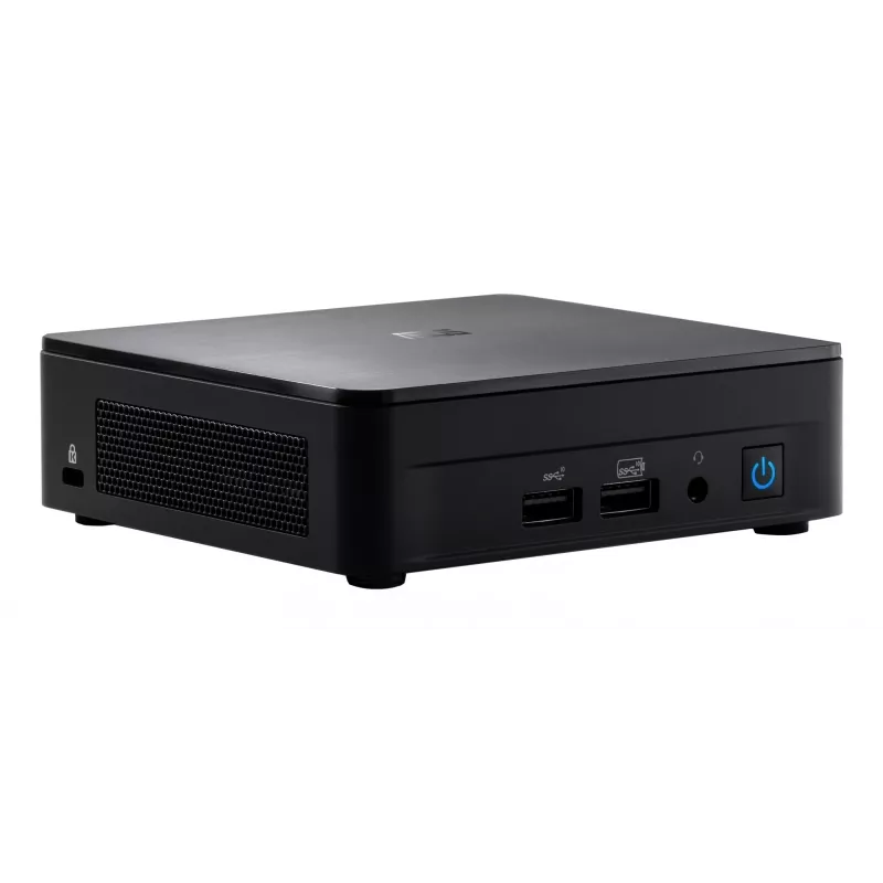 ASUS NUC 12 Pro Kit RNUC12WSKI700002I mini PC (barebone), Intel Core i7-1260P, Intel Iris Xe Graphics, 2x DDR4 SO-DIMM (maks. 64 GB), 2x M.2, Wi-Fi 6E, Bluetooth 5.2, 2,5GbE, juodas