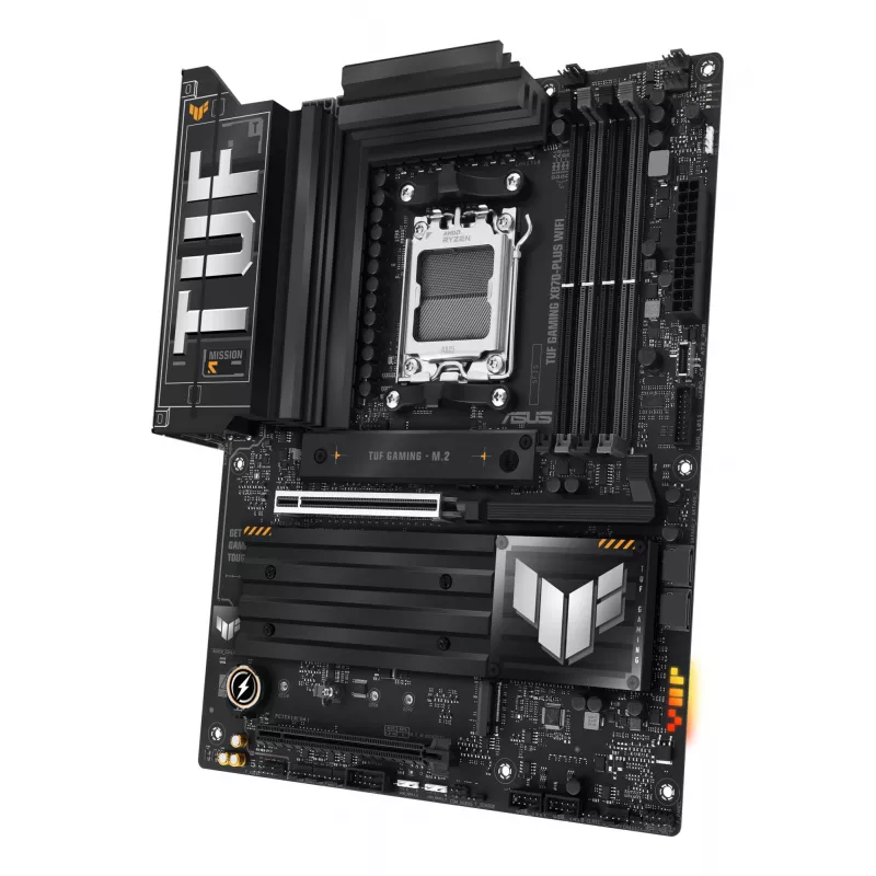 Motininė plokštė ASUS TUF GAMING X870-PLUS WIFI — AMD X870, lizdas AM5, ATX, DDR5, 4 DIMM, Wi‑Fi 7, Bluetooth 5.4