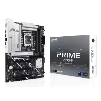 Motininė plokštė ASUS PRIME Z890-P — Intel Z890, LGA 1851, ATX, DDR5, 4x DIMM, 192GB, 4x M.2, 2.5Gb LAN, HDMI 2.1, 1x USB-C