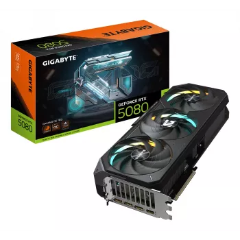 GIGABYTE GeForce RTX 5080 16GB GDDR7, PCIe 5.0, 28000 MHz, 256-bit, 3x DisplayPort 2.1b + HDMI 2.1b, 3 ventiliatorių WINDFORCE vaizdo plokštė