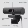 LOGITECH Brio 500 Full HD internetinė kamera Graphite