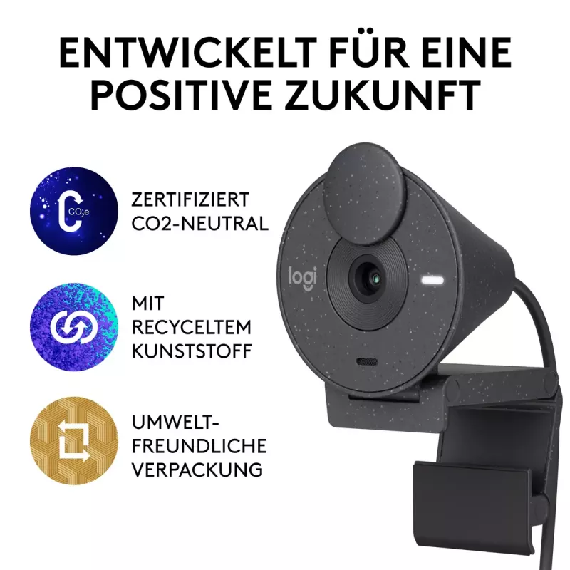 LOGITECH Brio 300 Full HD internetinė kamera - Graphite