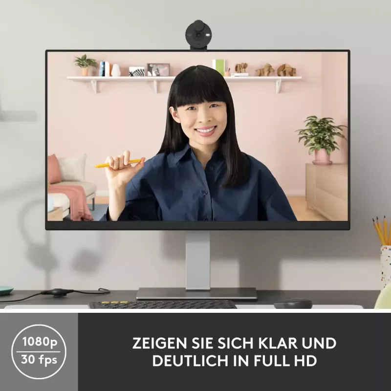 LOGITECH Brio 300 Full HD internetinė kamera - Graphite