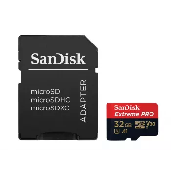 SanDisk Extreme Pro 32GB MicroSDHC UHS-I Class 10 atminties kortelė SDSQXCG-032G-GN6MA