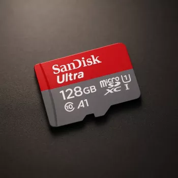 MicroSDXC atminties kortelė SanDisk 128GB UHS-I Class 10 SDSQUAB-128G-GN6MA