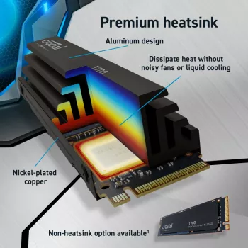 Crucial T700 4TB PCIe Gen5 x4 M.2 2280 SSD